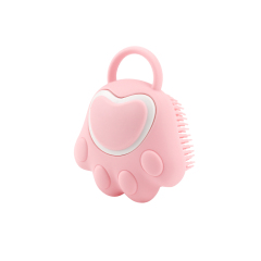 三色猫爪形硅胶淋浴刷