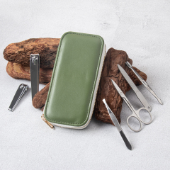 Green Color 6 PCS Manicure Set Natural Style