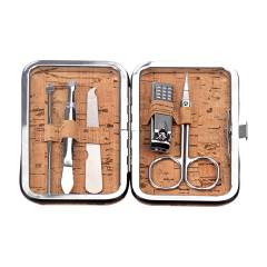 Wood Grain Bag 5 PCS Manicure Set