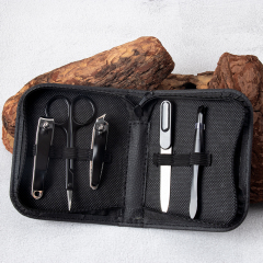 Premium 5 PCS Black Manicure Set With Painting Tools