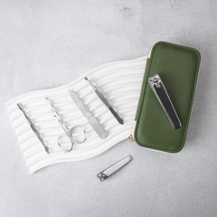 Green Color 6 PCS Manicure Set Natural Style