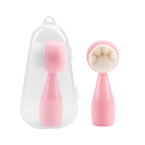 超干净粉色软毛硅胶刷