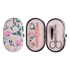 New Design Double-sided Plant Element Printed Beauty Set 4 PCS Set