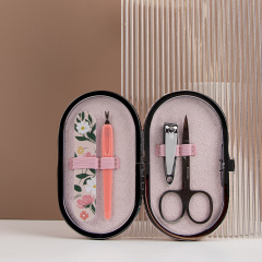 New Design Double-sided Plant Element Printed Beauty Set 4 PCS Set