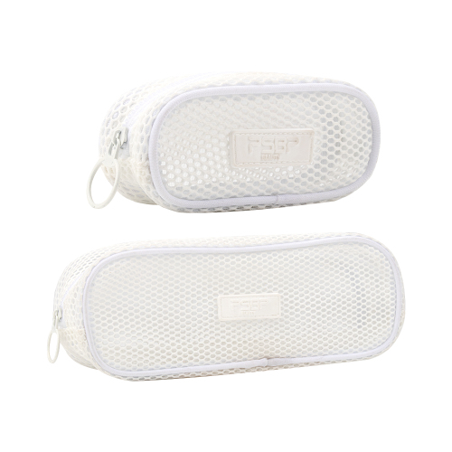 Portable New White Mesh Bag Oval Shape