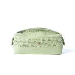 Fashion Luxury Private Label Folding Makeup Bag Custom Logo Cosmetic Bag With Zipper