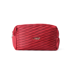 Multi-color Optional High Quality Fashion Cosmetic HandBag Cases Personalized Red Custom Large PU Makeup Cosmetics Bag with Durable Zipper