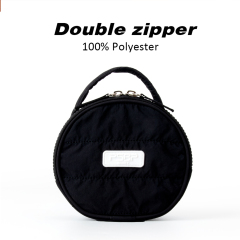 High Level Women Girls Earrings Ear Stud Round Box Organizer Portable Jewelry Storage Case Small Travel Jewelry Boxes Makeup Bag