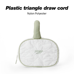 White Color Portable Storage Cosmetics Handbag Travel Bag Casual Pouch for Small Things Phone Lipstick Makeup Brushes with Tote