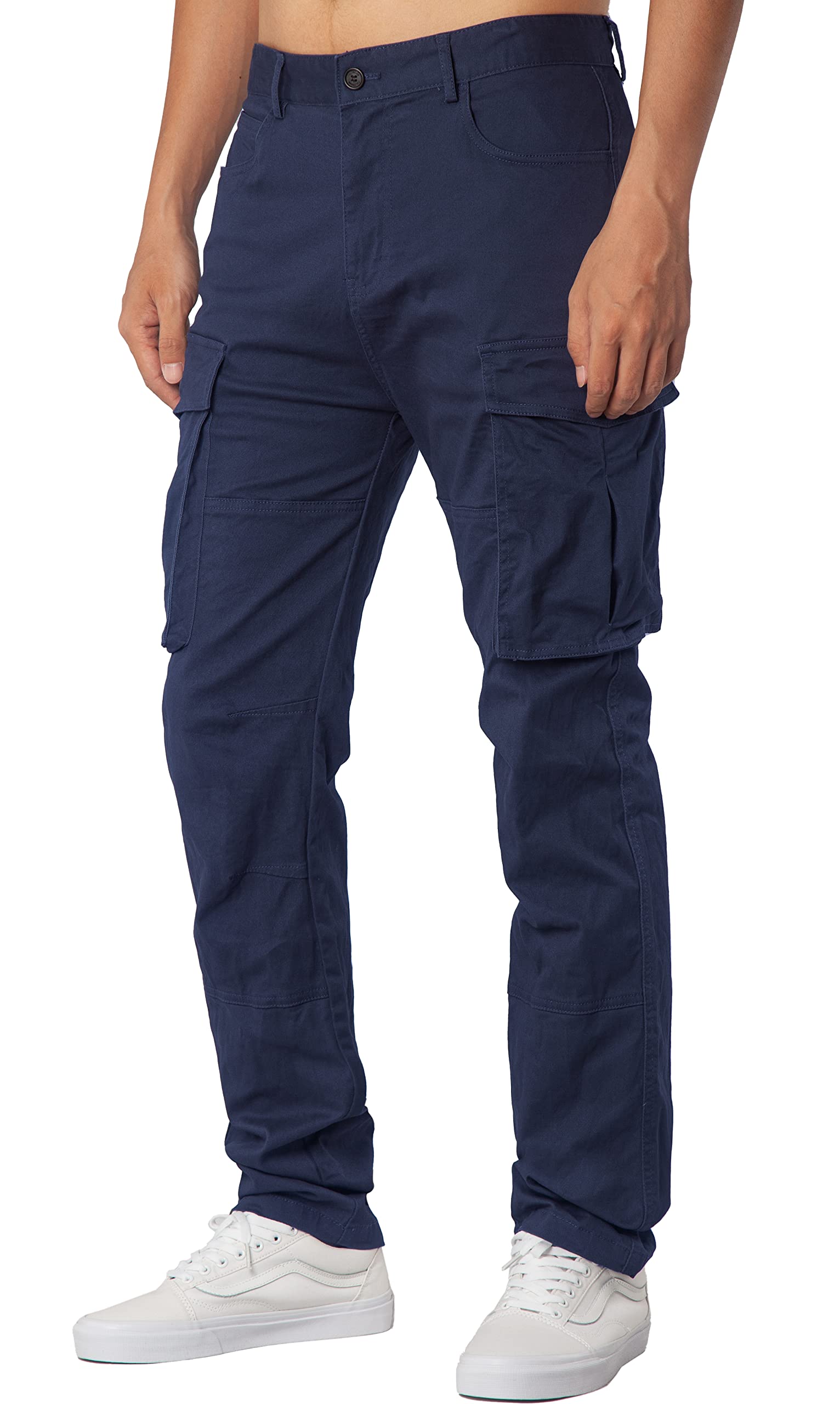 Man Cargo Work Pants Navy Blue