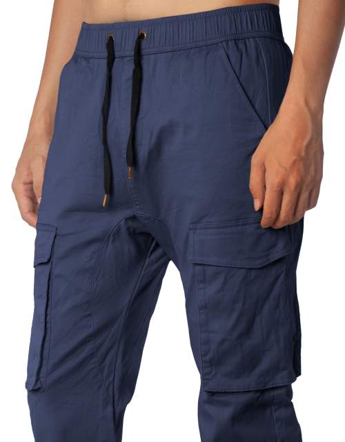Man Cargo Jogger Pants Navy Blue