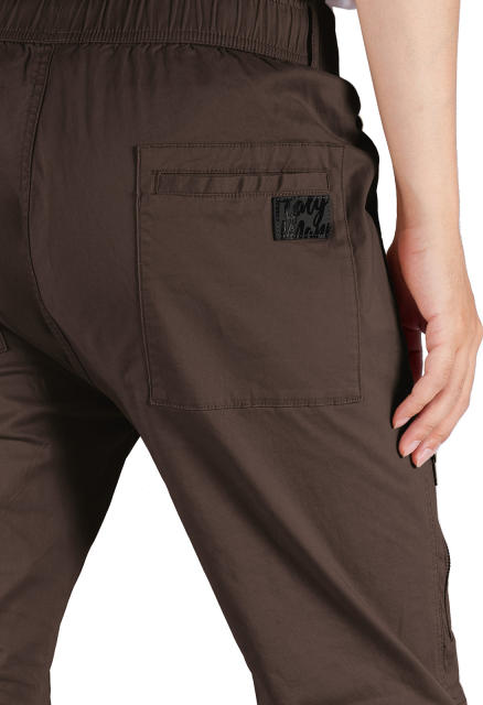 Mens Joggers with Zipper Pockets Coffee
