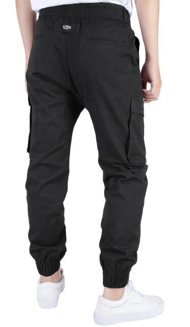 Man Cargo Jogger Pants Black