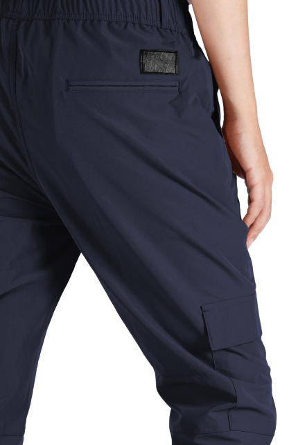 Man Lightweight Cargo Jogger Pants Navy Blue