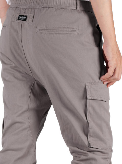 Man Cargo Jogger Pants Mid Grey