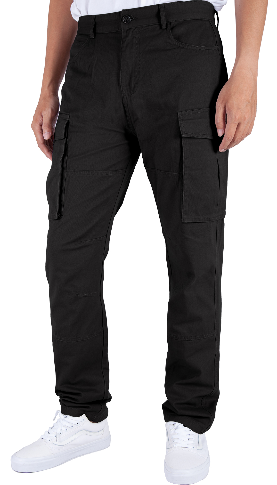 Man Cargo Work Pants Black