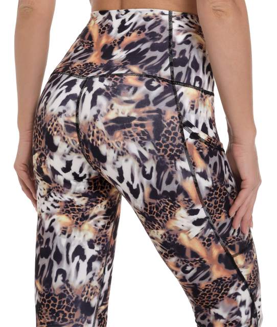 Women High Waisted Workout Leggings Tiger Printed