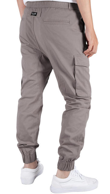 Man Cargo Jogger Pants Mid Grey