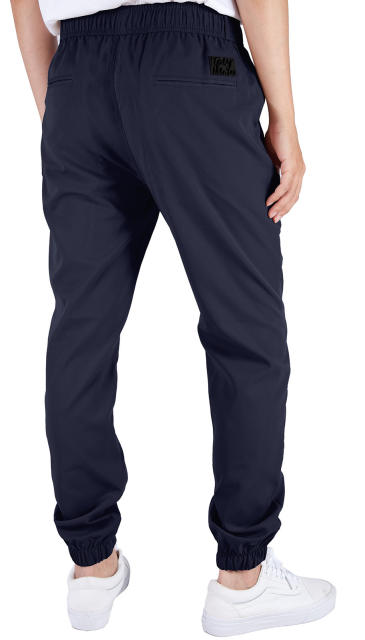 Man Lightweight Jogger Pants Navy Blue