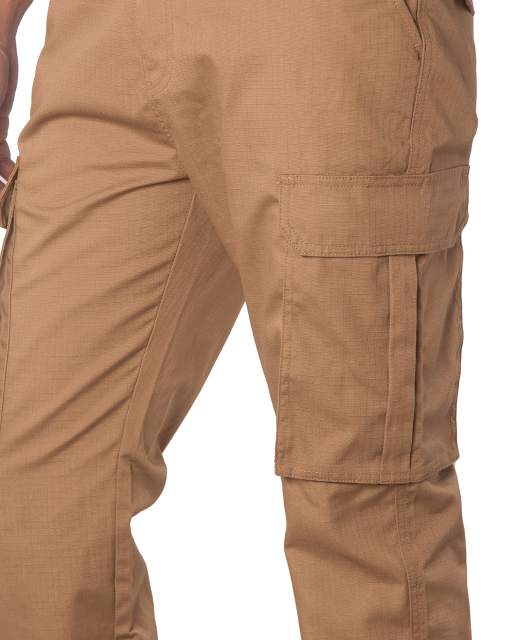 Men Ripstop Work Cargo BDU Pants Brown