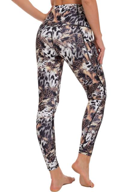 Women High Waisted Workout Leggings Tiger Printed