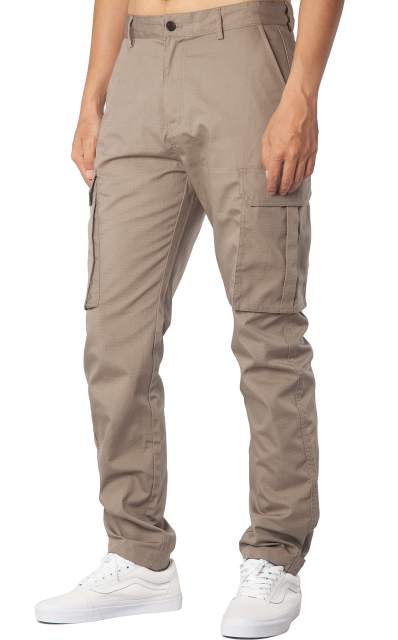 Men Ripstop Work Cargo BDU Pants Khaki