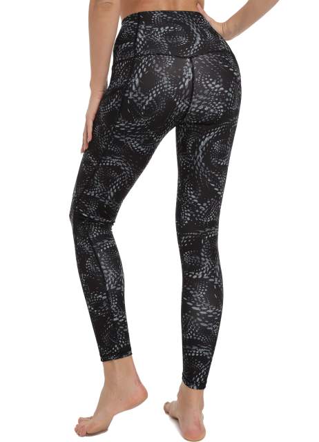 Women High Waisted Workout Leggings Dragon Printed