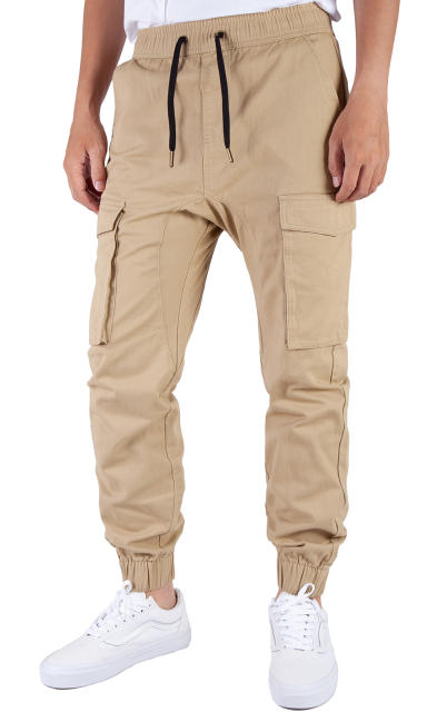 Man Cargo Jogger Pants Khaki