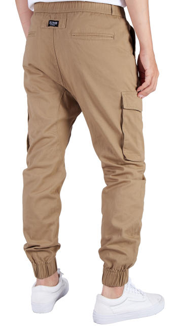 Man Cargo Jogger Pants Dark Khaki