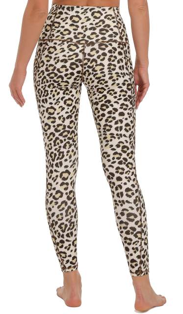 Women High Waisted Workout Leggings Leopard