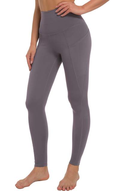 Women High Waisted Workout Leggings Olive Green