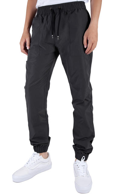 Man Lightweight Jogger Pants Slim Fit Dark Grey