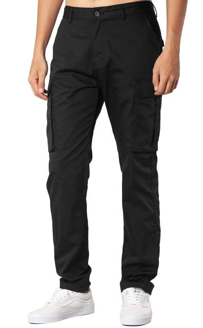 Men Ripstop Work Cargo BDU Pants Black