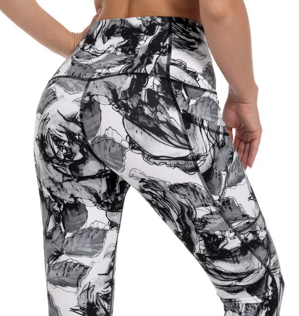 Women High Waisted Workout Leggings Rose