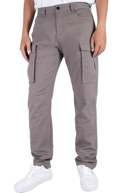 Man Cargo Work Pants Mid Grey