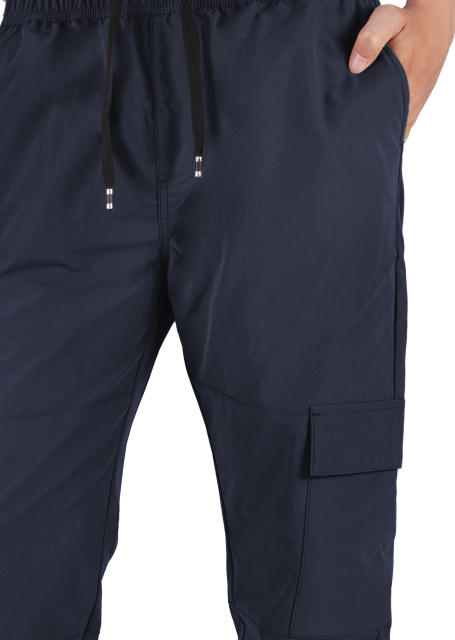 Man Lightweight Cargo Jogger Pants Navy Blue