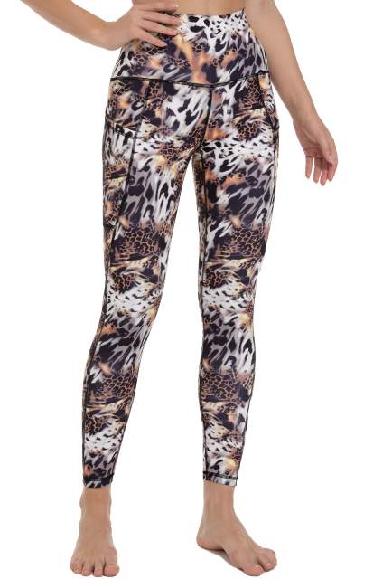 Women High Waisted Workout Leggings Tiger Printed