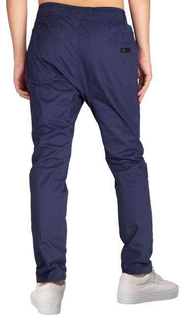 Men’s Jogger Pants with Pockets Open Hem Slim Fit Navy Blue