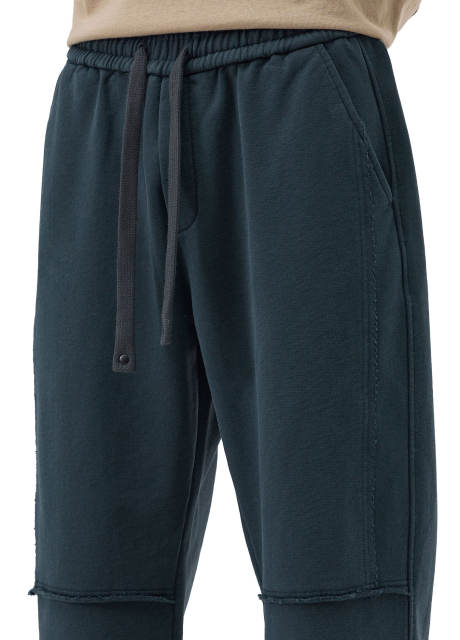 Mens Heavyweight Fleece Casual Pants Relaxed Fit Navy Blue