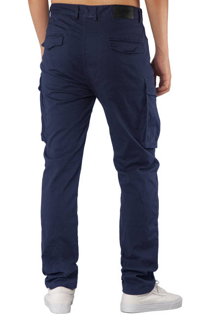 Man Cargo Work Pants Navy Blue