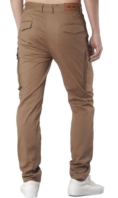 Man Cargo Work Pants Dark Khaki