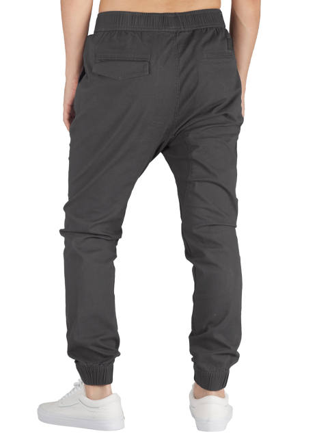 Man Khaki Jogger Pants Dark Grey