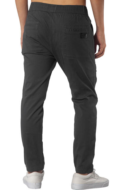 Mens Joggers with Zipper Pockets Dark Grey