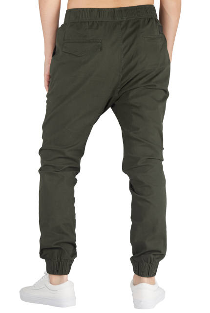 Man Khaki Jogger Pants Army Green