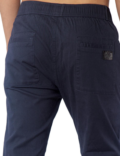 Mens Joggers with Zipper Pockets Slim Fit Navy Blue