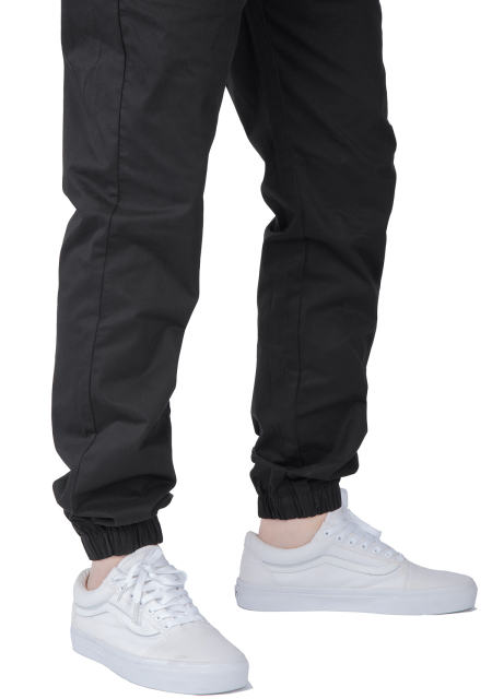 Men Joggers with Pockets Slim Fit Athletic Pants Black