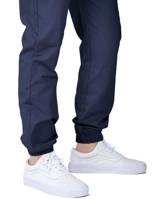 Men Joggers with Pockets Slim Fit Athletic Pants Navy Blue