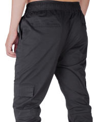 Men Cargo Joggers Athletic Pants Black