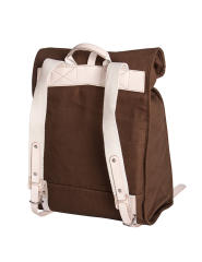 Canvas Backpack Computer Bag School Bag- Leather Belt