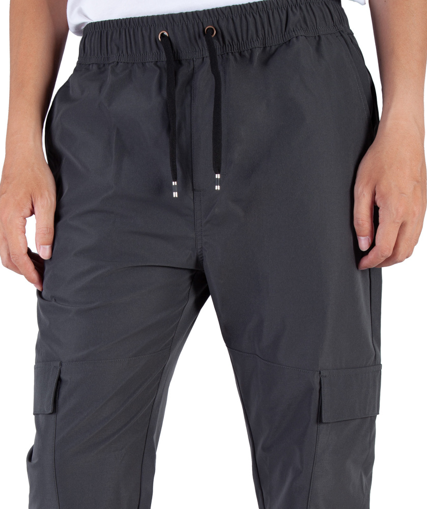 Man Lightweight Cargo Jogger Pants Slim Fit Dark Grey